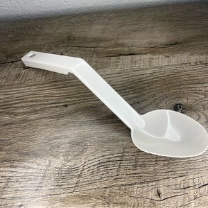 Vintage EKCO USA Nylon Cream Top Milk‎ Separator Spoon Ladle Ivory 9.5"